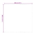 vidaXL Priehľadná plachta s okami 8x8 m PVC
