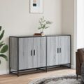 vidaXL Komoda sivá sonoma 134x35x76 cm kompozitné drevo