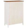 vidaXL Skrinka na topánky 76x37x105 cm masívne dubové drevo