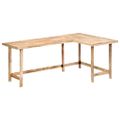 vidaXL Písací stôl 180x120x76 cm, mangový masív