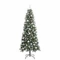 vidaXL Umelý vianočný stromček Zelená 180 cm PVC, plast a oceľ
