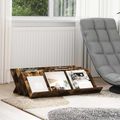 vidaXL Regál na časopisy Dymová dub 90 x 53 x 28,5 cm Kompozitné drevo