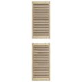 vidaXL Skříňové dvere s dverami 2 ks Prírodná 201 x 2,1 x 49,5 cm