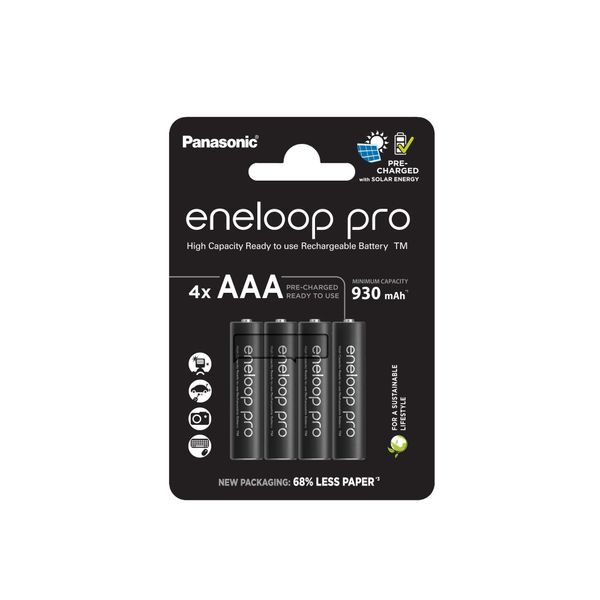 BK-4HCDE/4BE Panasonic R03/AAA AKU EKO ENELOOP PRO nabíjateľné batérie, 4ks