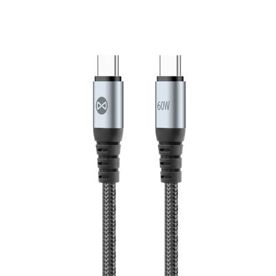 Kábel Forever Braix USB-C - USB-C 1,0 m 60W čierny