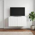 vidaXL Nástenná TV skrinka 59,5 x 31 x 30 cm Biela Kompozitné drevo