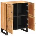 vidaXL Servírovacia skriňa Hnedá 60 x 33 x 75 cm Masívne mango drevo