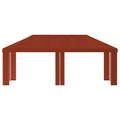 vidaXL Záhradný altánkový kryt 6 x 3 m Tehlová Polyester 190 gsm