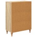 vidaXL Zásuvkový kabinet Dub sonoma 66 x 34,5 x 90 cm Kompozitné drevo