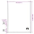 vidaXL Pikniková deka s kolíkmi zelená 205x155 cm