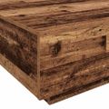vidaXL Staré drevo a modrá 80 x 80 x 31 cm Kompozitné drevo