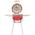 vidaXL Kamado gril s udiarňou keramika 33 cm