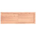 vidaXL Stolová doska svetlohnedá 120x40x(2-6)cm ošetrený masív hrany