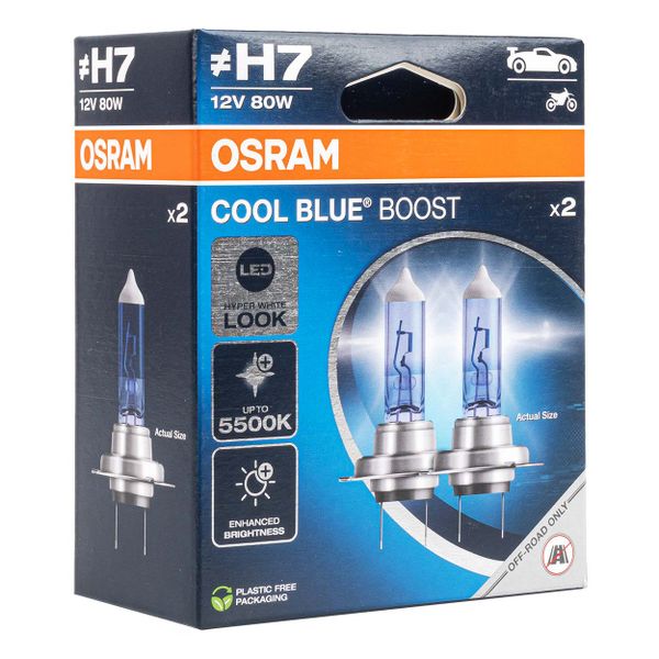 Halogenová žárovka Osram H7 12V 80W PX26d Cool Blue Boost 5500K / 2 ks NOVINKA