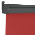 vidaXL Bočná markíza na balkón 125x250 cm, červená