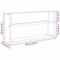 vidaXL Regál na časopisy Dymová dub 60 x 12 x 30 cm Kompozitné drevo