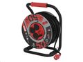 Predlžovací kábel EMOS P084504 PROFI na bubne 50 m / 4 zás. / čierny / guma-neoprén / 230V / 1,5 mm2