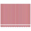 vidaXL Sklopná markíza Červená a Biela 350 x 250 cm Polyester a kov