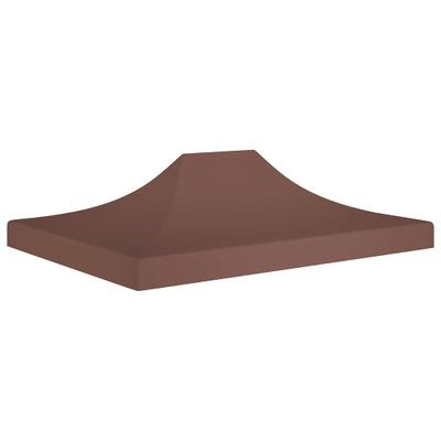 vidaXL Strecha na párty stan 4,5x3 m, hnedá 270 g/m²