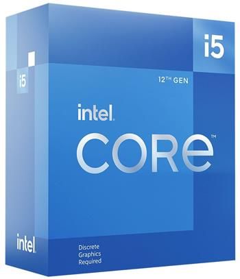 Intel/Core i5-12400F/6-Core/2,5GHz/LGA1700 Procesor, 6 jadier, 12 vlákien, max. 4,4GHz, 18MB, LGA1700, 65W TDP, bez GPU, BOX