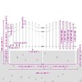vidaXL Záhradný plot Woerden s vrchnou časťou v tvare oštepu čierny 240x100 cm oceľový