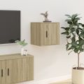 vidaXL Nástenné TV skrinky 2 ks dub sonoma 40x34,5x40 cm