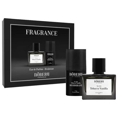 Sada parfemu a deodorantu NOBERU Giftbox Fragrance Tobacco vanilla