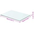 vidaXL Poličky 2 ks panel z priehľadného skla 50x30 cm