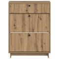 vidaXL Skriňa na topánky EDE 78 x 24 x 103 cm Kompozitné drevo