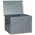 vidaXL Hliníková bednička 610x430x455 mm strieborná