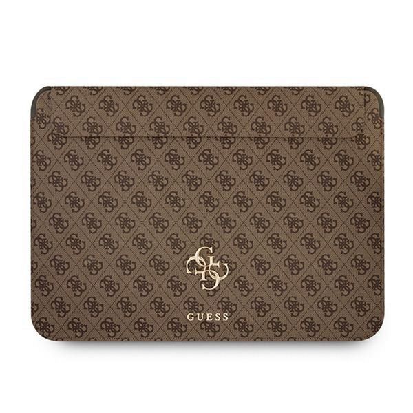 Puzdro Guess GUCS13G4GFBR 13" hnedé 4G veľké logo