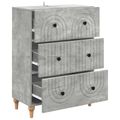 vidaXL Zásuvkový kabinet Betónovo sivá 66 x 34,5 x 90 cm