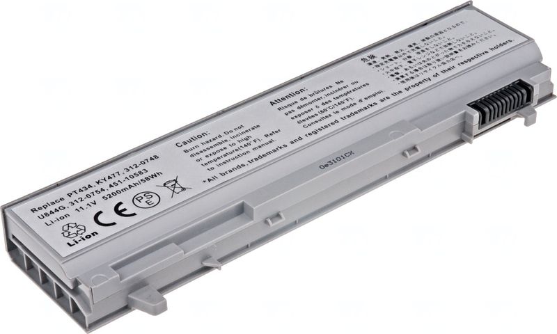 Batéria T6 Power pre Dell Latitude E6400, E6410, E6500, E6510, Precision M4400, 5200mAh, 58Wh, 6cell