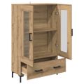 vidaXL Highboard Remeselný dub 69,5 x 31 x 115 cm Kompozitné drevo