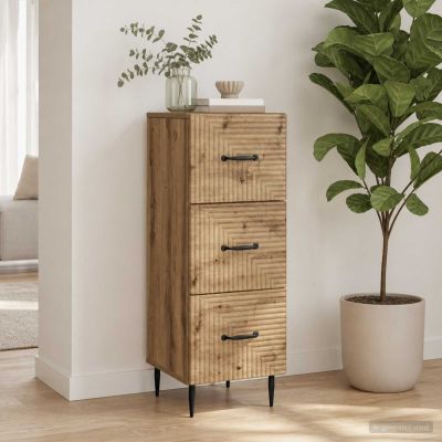 vidaXL Zásuvkový kabinet 33 x 34,5 x 89,5 cm Kompozitné drevo