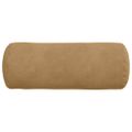 vidaXL Podložkové vankúše 2 pcs Hnedá Ø 15 x 40 cm Kordúrová tkanina