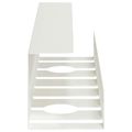 vidaXL Úložný box na káble pod stôl 2 ks Biela 43 x 10 x 10 cm Oceľ