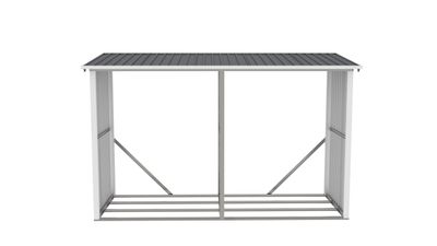Prístrešok na drevo G21 WOH 682 - 302 x 119 cm, antracitový