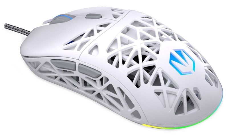 Endorfy myš LIV Onyx White / PAW3311 / Khail GM 4.0 / ARGB / drátová / ultralehká / bílá Myš, herní, drátová, optická, až 12000DPI, senzor PAW3311, 6 tlacítek, Kailh GM 4.0, ARGB podsvícení, bílá