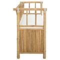 vidaXL Záhradná úložná lavica 110 x 47 x 80 cm Bambus Prírodná