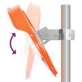 Konvexné dopravné zrkadlo, PC plast, oranžové 45 cm, do exteriéru