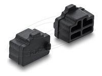 Delock - Protiprachový kryt konektora - pre RJ45 - čierna (balenie 10)