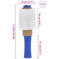 vidaXL Stretch fólie 50 ks Priehľadná 23 µm 10 cm x 150 m
