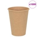 vidaXL Papierové šálky na kávu 1000 ks 12oz 300ml hnedá