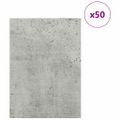 vidaXL Dekoračné panely 50 ks Betónovo sivá 30 x 42 x 0,27 cm