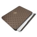 Puzdro Guess GUCS13G4GFBR 13" hnedé 4G veľké logo
