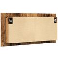 vidaXL LED zrkadlová skrinka staré drevo 90x12x45 cm kompozitné drevo
