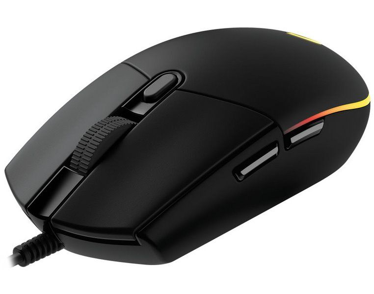 Logitech herná myš G203 LIGHTSYNC/ optická/ 6 tlačidiel/ 8000dpi/ USB/ čierna Myš, herná, optická, až 8000dpi, 6 tlačidiel, USB, RGB, čierna