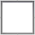 vidaXL Záhradný kvetináč 100x100x30 cm, pozinkovaná oceľ
