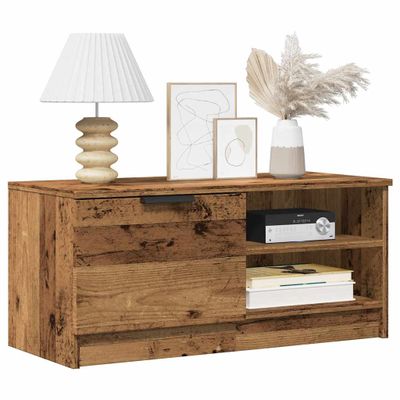 vidaXL 2 dielna TV skrinka Old Wood 80x35x36,5 cm Engineered Wood